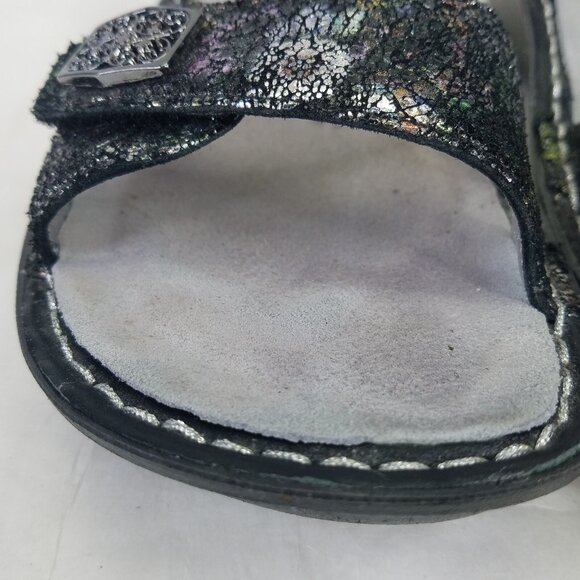 Alegria Vienna Platform Sandals Women's 36 US 6 Metallic Rainbow Leather VIE-280 - Picture 14 of 16